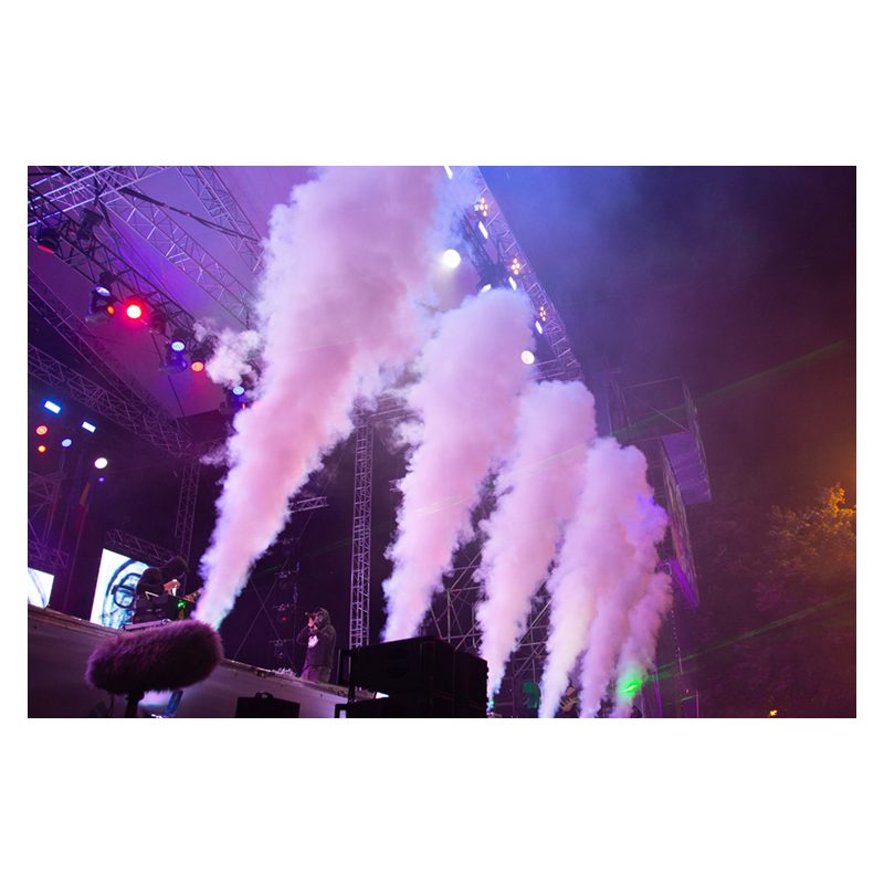 CO2 jet machine - cool stage effect