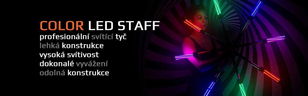 Color LED staff - programovatelna LED tyc